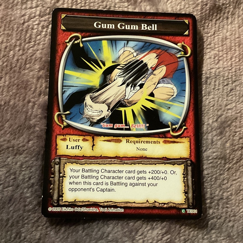 Gum Gum Bell Trading Card - TE001